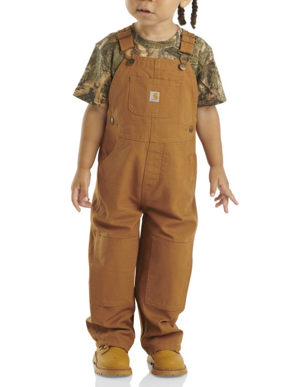Carhartt Loose Fit Canvas Bib Overalls Size 3T